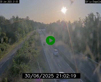 Webcam sur le périphérique de Nantes (N844) à hauteur de Porte de la Chapelle, au nord de la ville