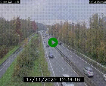 Webcam sur le périphérique de Nantes (N844) à hauteur de Porte de la Chapelle, au nord de la ville