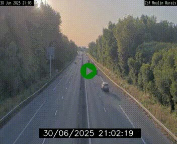 Webcam sur le périphérique de Nantes (N844) entre la Porte de Saint-Luce et la Porte d'Anjou, à l'est de la ville