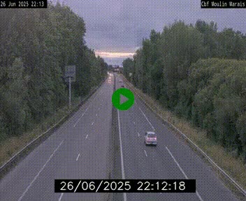 Webcam sur le périphérique de Nantes (N844) entre la Porte de Saint-Luce et la Porte d'Anjou, à l'est de la ville