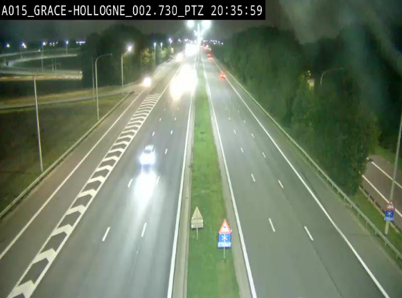 Caméra trafic Belgique - Grâce-Hollogne - E42, jonction avec A604, direction Loncin/Aéroport de Liège -  BK 3.2