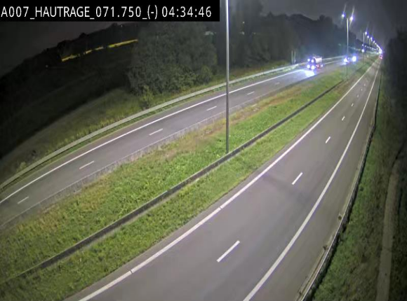 Webcam autoroute Belgique - Hautrage - E19 - BK 71.7
