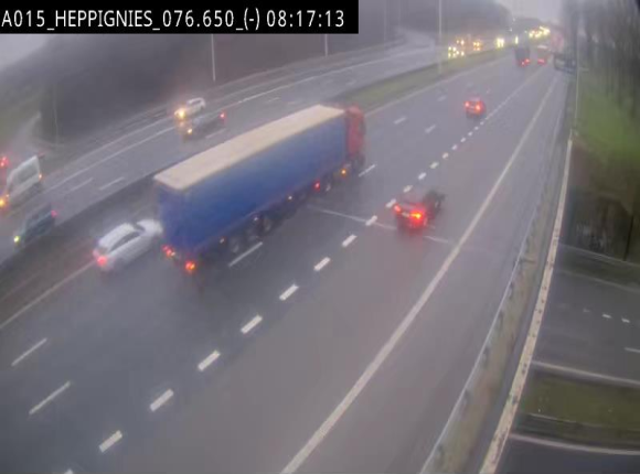 Webcam autoroute Belgique - Heppignies - E42 direction Namur - BK 76.4