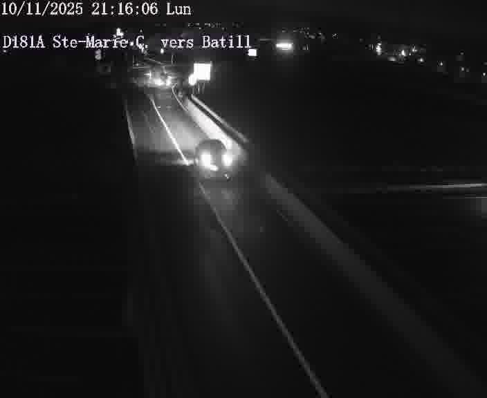 Dispositif d’observation sur D181a (France) à Sainte Marie aux Chênes, en direction de Batilly, offrant une visualisation fiable des conditions de circulation.