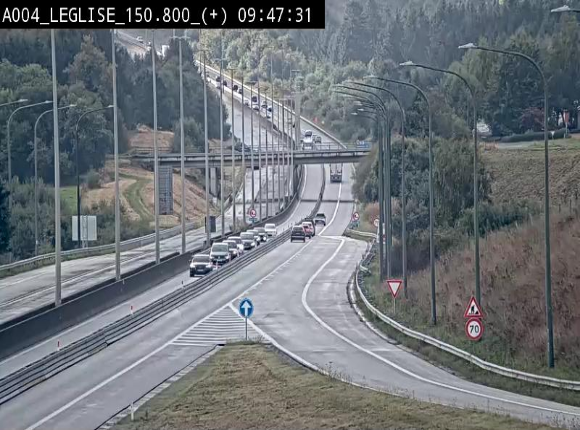 Caméra autoroute Belgique - Côte de Léglise, E411(A4) direction Luxembourg