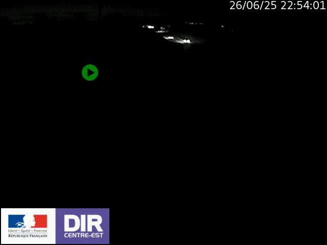 Webcam sur le contournement de Valence, sur la Nationale 7, à la jonction avec la N532, caméra orientée vers Grenoble