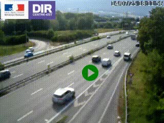 Webcam sur la Nationale 201 à hauteur de la sortie Chambéry-Nord, avant à la jonction entre l'A41 et l'A43, en direction de Lyon