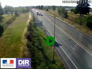 Webcam à Mably, à proximité de Roanne en direction de Moulins sur la N7