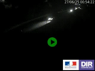 Caméra autoroutière sur l'A47 à hauteur de Givors, a proximité de Lyon. La webcam est orientée vers Lyon