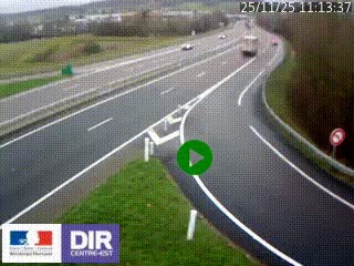 Webcam routière sur la RN6 à Auxerre, à hauteur de la sortie Monéteau, en direction de l'A6 (Gurgy)