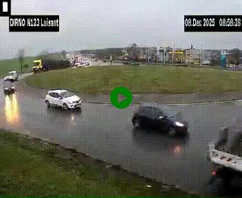 Webcam en périphérie de Chartres sur la N123, à hauteur de Luisant. Vue orientée vers Chartres