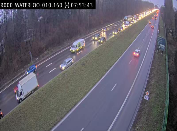 Webcam autoroute Belgique - Waterloo - R0 (ring de Bruxelles) - BK 12.3