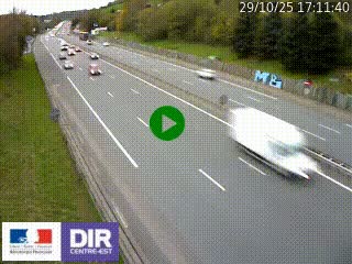 Webcam routière à Saint-Etienne-Terrenoire sur la RN88 avant la jonction entre l'A72 et le Boulevard Périphérique de Saint-Etienne