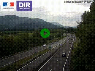 Caméra trafic à Meylan sur la Rocade-Sud de Grenoble en direction d'Aix-en-Provence