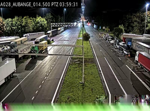 Webcam autoroute Belgique - Aubange - A28 direction Arlon - BK 14
