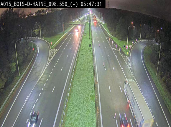 Webcam autoroute Belgique - Bois d'Haine - E42 - BK 98.6