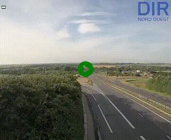 Webcam au début de l'A84 sur le périphérique Ouest de Caen (N814) à hauteur de la sortie 9, Porte de Bretagne