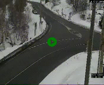 Webcam au carrefour de la croisade, à la jonction entre la N22 et la N320, avant le poste de douane franco-andorrane. Webcam à 1790 mètres d'altitude