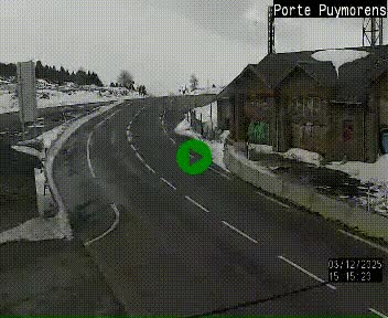 Webcam Col du Puymorens sur N320, en direction de Pas de la Casa (Andorre)