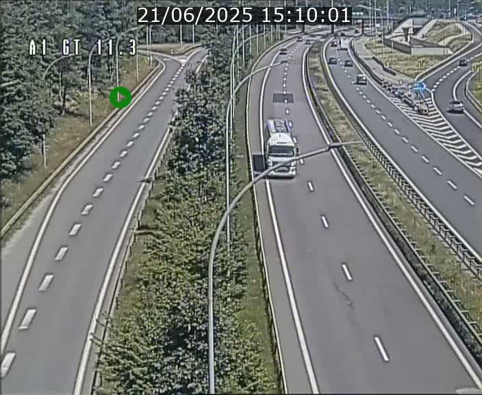 Traffic live webcam Luxembourg Senningerberg - A1 direction Allemagne - BK 11.3