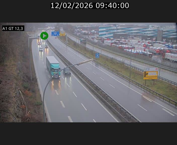 Traffic live webcam Luxembourg Senningerberg - A1 direction Allemagne - BK 12.3