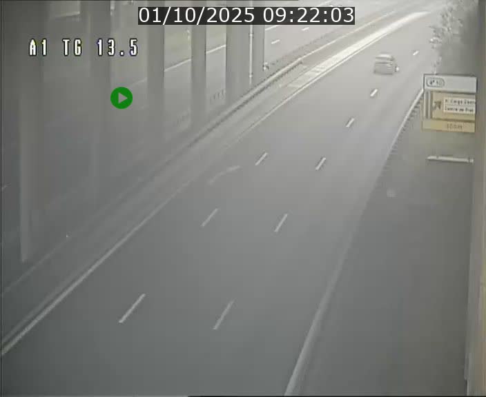 Traffic live webcam Luxembourg Senningen - A1 direction Luxembourg - BK 13.5