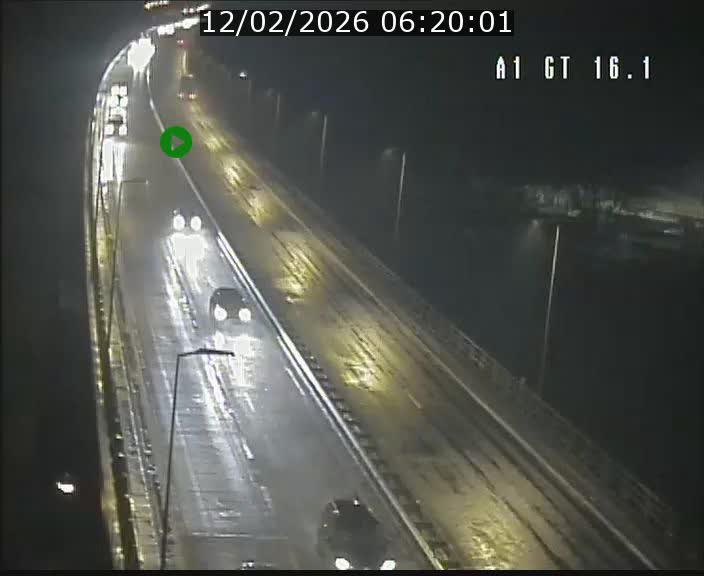 Traffic live webcam Luxembourg Niederanven - A1 direction Allemagne - BK 16.1