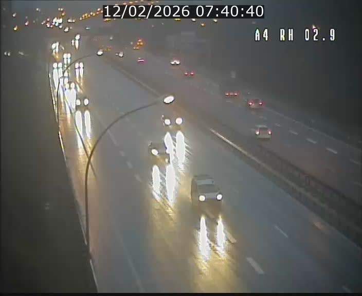 Webcam traffic A4 Luxembourg - BK 2.9 - Croix de Cessange (direction Luxembourg)
