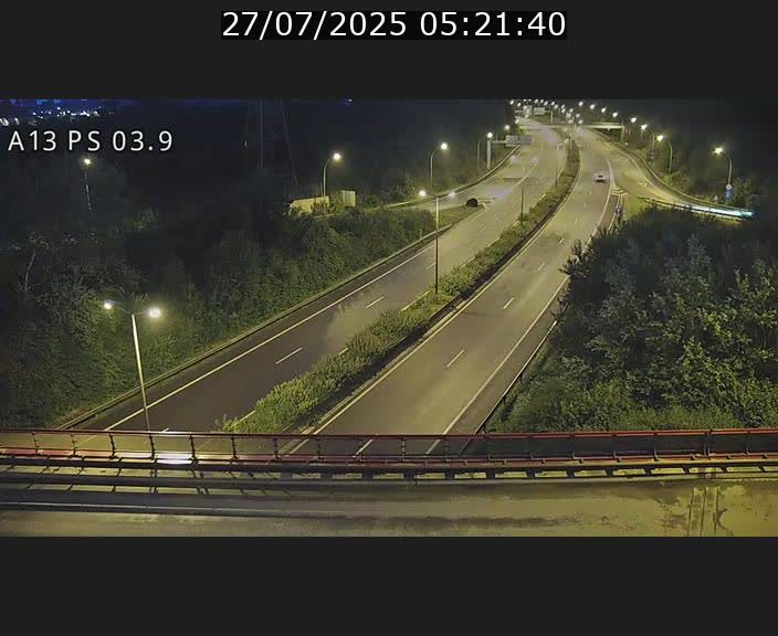 Traffic live webcam Luxembourg Ehlerange - A13 direction Esch-sur-Alzette - BK 6.8