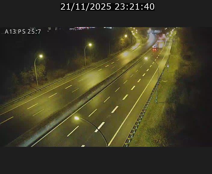 Traffic live webcam Luxembourg Frisange - A13 direction Allemagne - BK 26