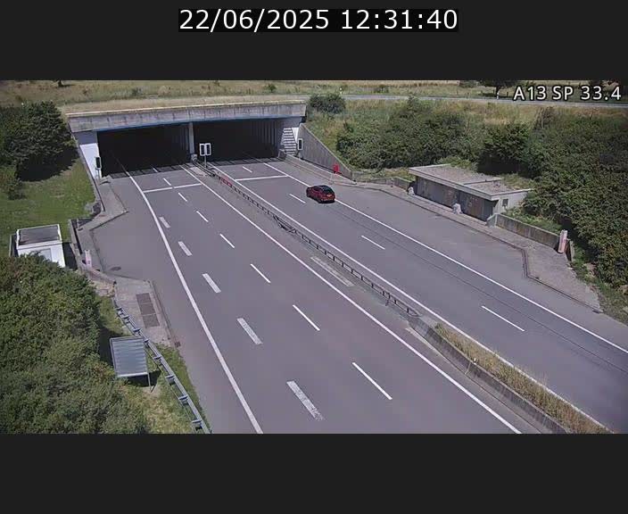 Webcam trafic sur A13 à hauteur d'Altwies en direction de Mondorf-les-bains et en provenance de l'Allemagne