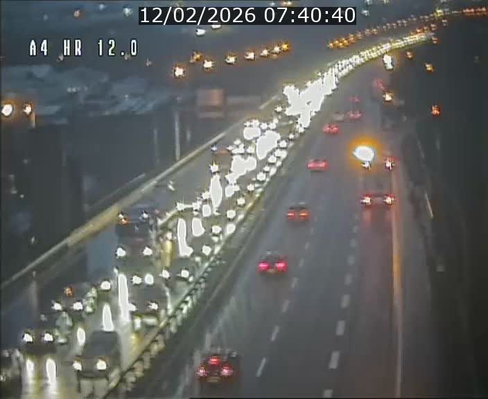 Traffic live webcam Luxembourg Jonction Foetz - A4 - BK 12.0 - direction Esch sur Alzette
