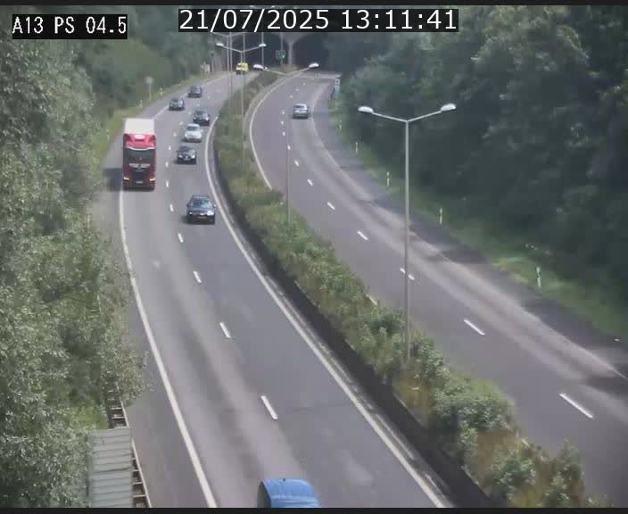 Traffic live webcam Luxembourg Differdange - A13 direction Esch-sur-Alzette - BK 4.5