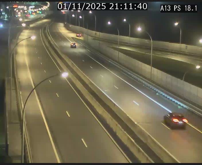 Traffic live webcam Luxembourg Dudelange - A13 direction Croix de Bettembourg - BK 18.1