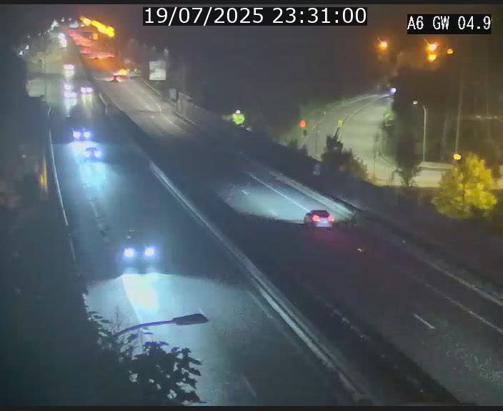 Traffic live webcam Luxembourg Croix de Cessange - A6 - BK 4.9 - direction Belgique