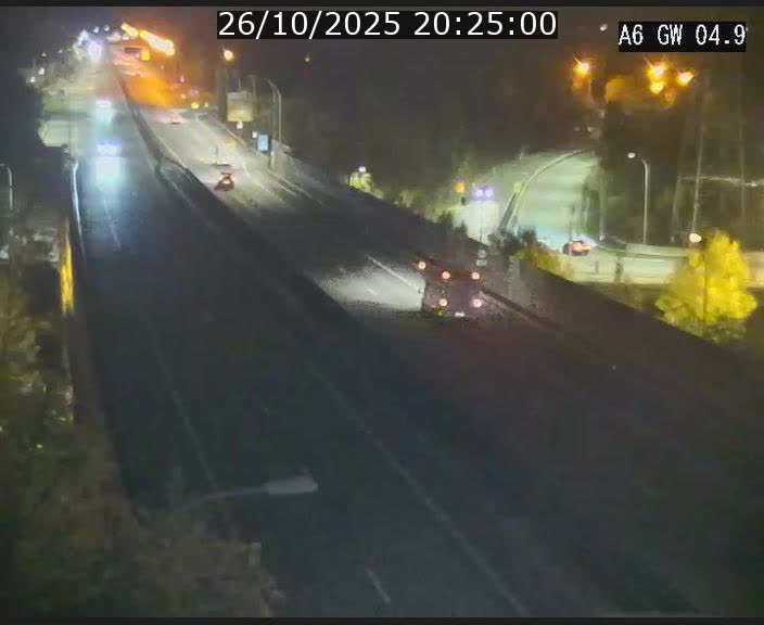 Traffic live webcam Luxembourg Croix de Cessange - A6 - BK 4.9 - direction Belgique