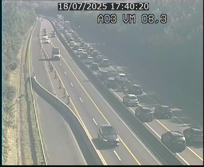 Traffic live webcam Luxembourg Bettembourg - A3 - BK 8.3 - direction France
