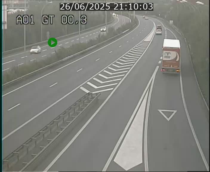 Traffic live webcam Luxembourg Croix de Gasperich - A1 direction Kirchberg - BK 0.3