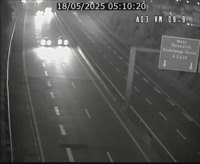 Webcam Autoroute à la Croix de Bettembourg - A3 - BK 9.9 - direction France