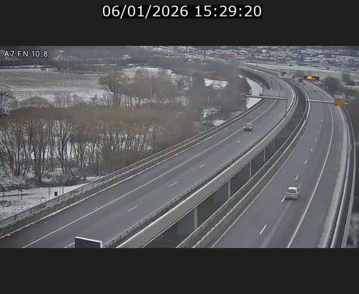 Caméra trafic Luxembourg - A7, Tunnel Gousselerbierg, sortie sud, direction rond-point Lorentzweiler (BK 10.8)