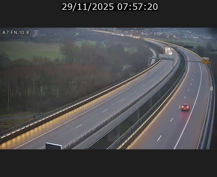 Caméra trafic Luxembourg - A7, Tunnel Gousselerbierg, sortie sud, direction rond-point Lorentzweiler (BK 10.8)