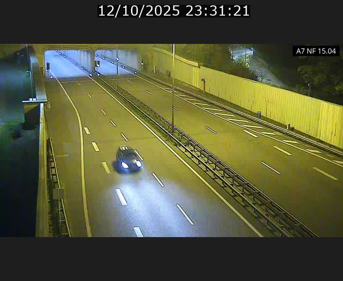Caméra trafic Luxembourg - A7, Tunnel Mersch, entrée sud, direction Ettelbruck