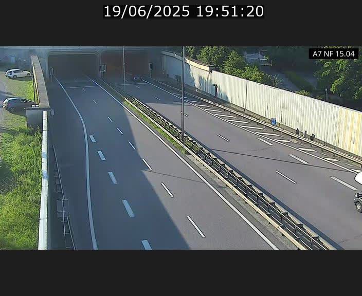 Caméra trafic Luxembourg - A7, Tunnel Mersch, entrée sud, direction Ettelbruck