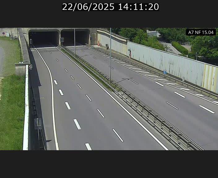 Caméra trafic Luxembourg - A7, Tunnel Mersch, entrée sud, direction Ettelbruck