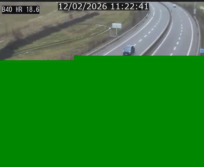 Webcam sur la route de liaison entre Micheville et Esch-Belval à la frontière entre le Luxembourg et la France. Vue orientée vers la Lorraine.