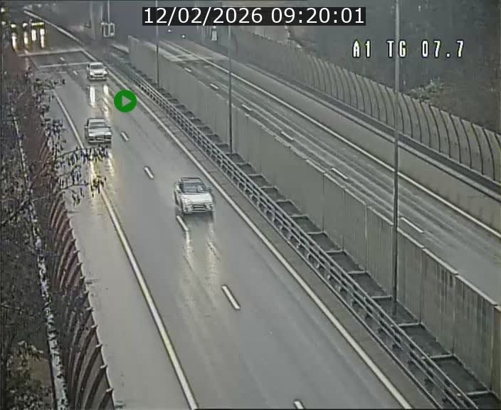 Traffic live webcam Luxembourg Kirchberg - A1 direction Luxembourg-ville - BK 7.7