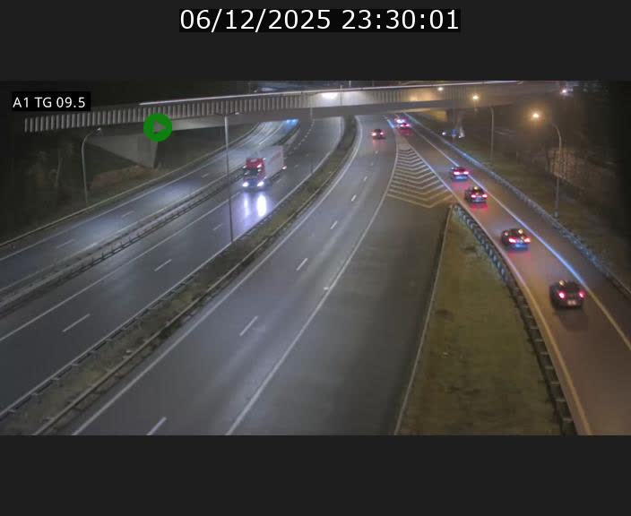 Traffic live webcam Luxembourg Jonction Grünewald - A1 direction Luxembourg-ville - BK 9.5