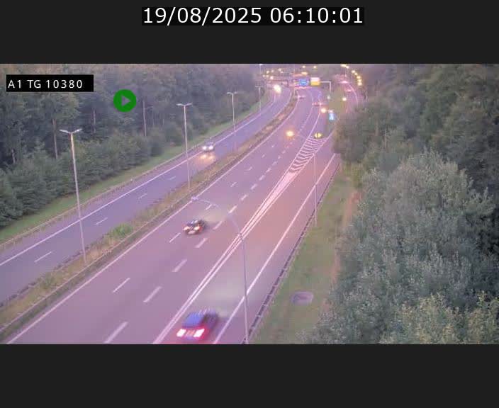 Traffic live webcam Luxembourg Senningerberg - A1 direction Luxembourg Kirchberg - BK 10.3