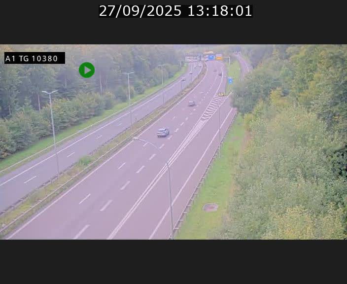 Traffic live webcam Luxembourg Senningerberg - A1 direction Luxembourg Kirchberg - BK 10.3