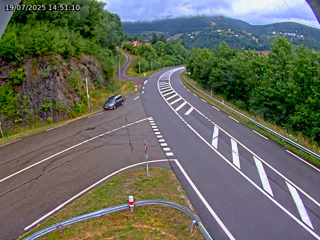 Caméra autoroute France - N66, col du Bussang direction Remiremont